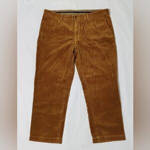 Vintage Men's Polo Ralph Lauren Preston Corduroy Brown Caramel Pants Size 40x29